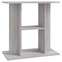 Supporto Acquario 60x30x60cm in Legno Multistrato Grigio Sonoma