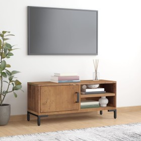 Mobile TV Marrone 90x30x40 cm in Legno Massello di Pino