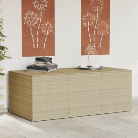 Contenitore da Giardino Beige Misto 984L in Polyrattan