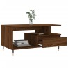 Tavolino Salotto Rovere Marrone 90x49x45 cm Legno Multistrato