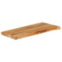 Piano Tavolo Bordi Vivi 90x40x3,8 cm in Legno Massello di Mango