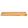 Piano Tavolo Bordi Vivi 90x40x3,8 cm in Legno Massello di Mango
