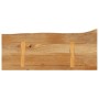 Piano Tavolo Bordi Vivi 90x40x3,8 cm in Legno Massello di Mango