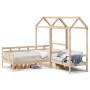 Set Dormeuse e Panca con Tetto 90x200cm Legno Massello di Pino