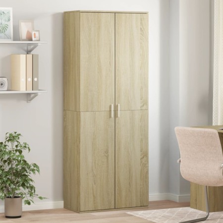 Credenza Rovere Sonoma 70x35x180 cm in Legno Multistrato