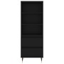 Credenza Nero 40x36x110 cm in Legno Multistrato