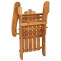 Set Salotto da Giardino Adirondack 4pz Legno Massello di Acacia