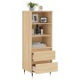 Credenza Rovere Sonoma 40x36x110 cm in Legno Multistrato