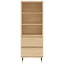 Credenza Rovere Sonoma 40x36x110 cm in Legno Multistrato