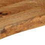 Piano Tavolo Bordi Vivi 110x30x3,8cm in Legno Massello di Mango
