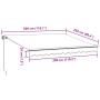 Tenda da Sole Retrattile Manuale con LED Bordò 300x250 cm