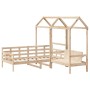 Set Dormeuse e Panca con Tetto 90x190cm Legno Massello di Pino