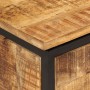 Scatola Portaoggetti 82x30x43 cm Legno Massello di Mango Grezzo