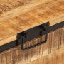 Scatola Portaoggetti 82x30x43 cm Legno Massello di Mango Grezzo