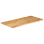 Piano Tavolo Bordi Vivi 120x60x2,5 cm Legno Massello di Mango