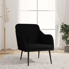 Poltrona Nera 63x76x80 cm in Tessuto