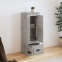 Credenza Grigio Cemento 36x35,5x103,5 cm in Legno Multistrato