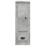 Credenza Grigio Cemento 36x35,5x103,5 cm in Legno Multistrato