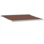 Tenda Sole Retrattile Manuale 450x300 cm Marrone