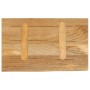 Piano Tavolo Bordi Vivi 40x20x2,5 cm in Legno Massello di Mango