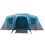 Tenda Familiare a Tunnel per 16 Persone Blu Impermeabile