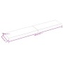 Piano Tavolo Marrone Chiaro 200x40x(2-6) cm Rovere Non Trattato