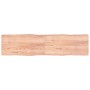Piano Tavolo Marrone Chiaro 200x50x(2-6) cm Rovere Non Trattato