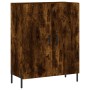 Credenza Rovere Fumo 69,5x34x180 cm in Legno Multistrato