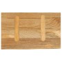 Piano Tavolo Bordi Vivi 50x20x2,5 cm in Legno Massello di Mango