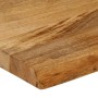 Piano Tavolo Bordi Vivi 50x20x2,5 cm in Legno Massello di Mango