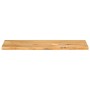 Piano Tavolo Bordi Vivi 100x20x2,5cm in Legno Massello di Mango