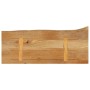 Piano Tavolo Bordi Vivi 70x20x2,5 cm in Legno Massello di Mango