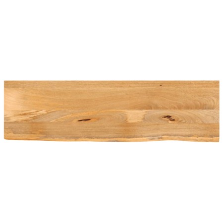 Piano Tavolo Bordi Vivi 120x30x2,5cm in Legno Massello di Mango