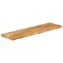 Piano Tavolo Bordi Vivi 120x30x2,5cm in Legno Massello di Mango