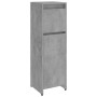 Set Mobili da Bagno 4 pz Grigio Cemento in Truciolato
