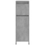 Set Mobili da Bagno 4 pz Grigio Cemento in Truciolato
