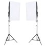 Kit per Studio Fotografico con Set di Luci e Fondale