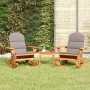 Set Salotto da Giardino Adirondack 3pz Legno Massello di Acacia