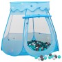 Tenda da Gioco per Bambini Blu con 250 Palline 102x102x82 cm