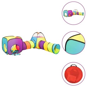 Tenda da Gioco per Bambini 250 Palline Multicolore 190x264x90cm