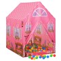 Tenda da Gioco per Bambini Rosa con 250 Palline 69x94x104 cm