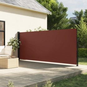 Tenda da Sole Laterale Retrattile Marrone 180x300 cm