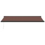 Tenda Sole Retrattile Manuale 500x300 cm Marrone