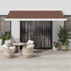 Tenda da Sole Retrattile Automatica Marrone 450x300 cm