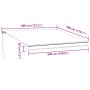 Tenda da Sole Retrattile Manuale con LED Bordò 400x300 cm