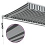 Tenda Retrattile Automatica Antracite e Bianco 350x250 cm