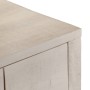 Tavolo Consolle Bianco 110x35x75cm Legno Massello di Mango