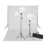 Set Studio Fotografico Fondale Bianco 600x300 cm con Luci