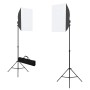 Kit per Studio Fotografico con Luci Softbox e Fondale