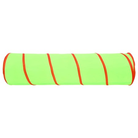 Tunnel da Gioco per Bambini 250 Palline Verde 175 cm Poliestere